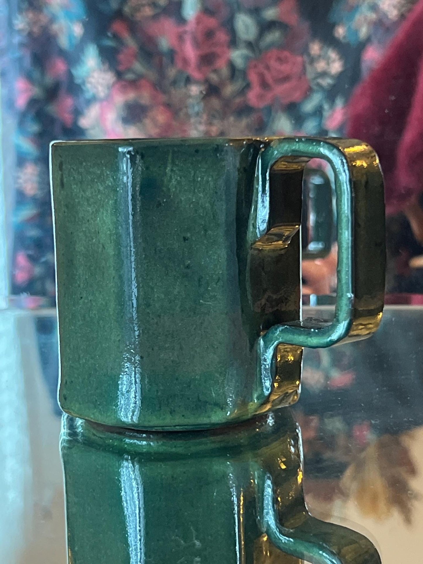 8oz Handcrafted Octagon Art Deco Artist Style Coffee Tea Mug