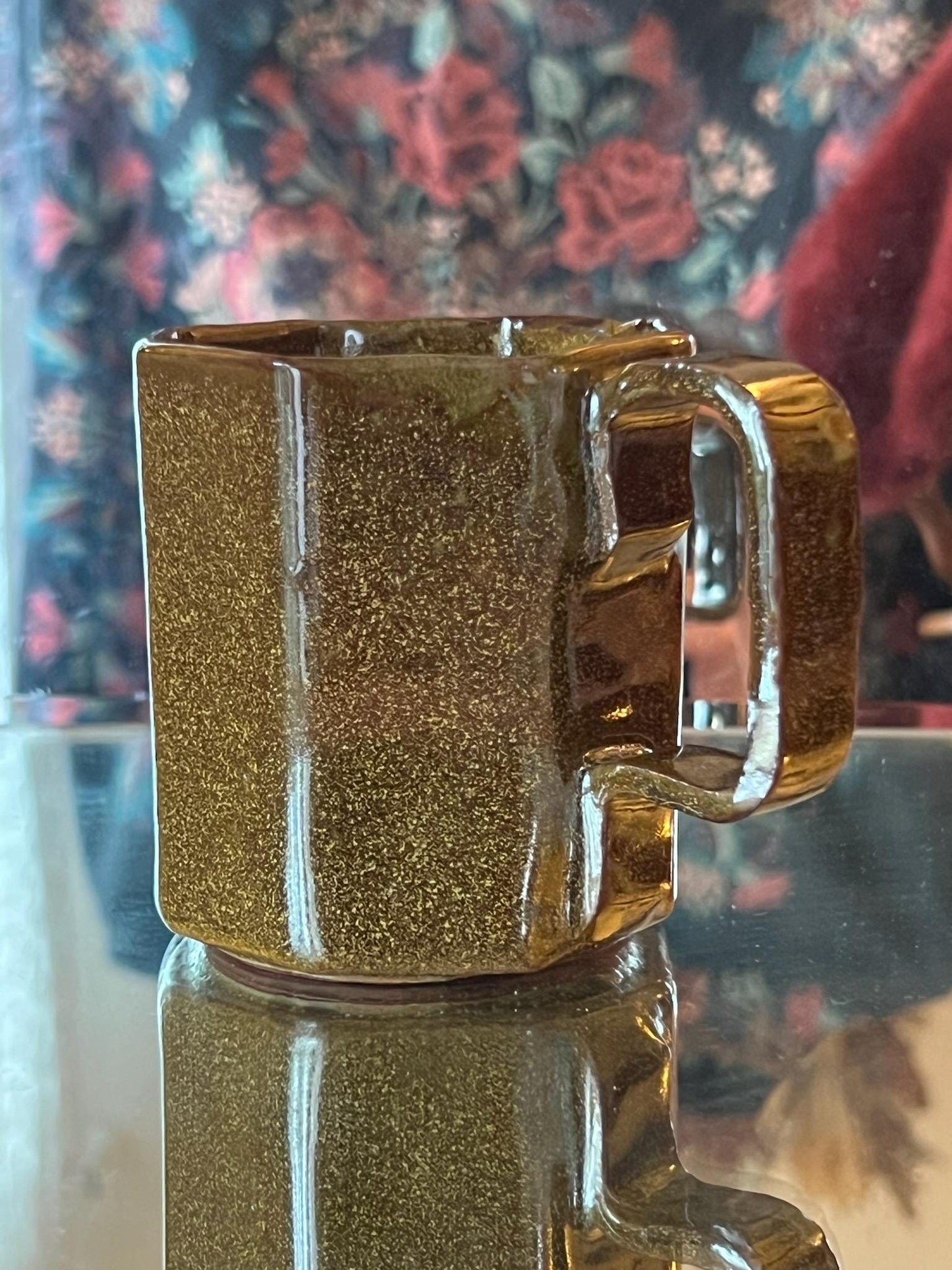 8oz Handcrafted Octagon Art Deco Artist Style Coffee Tea Mug