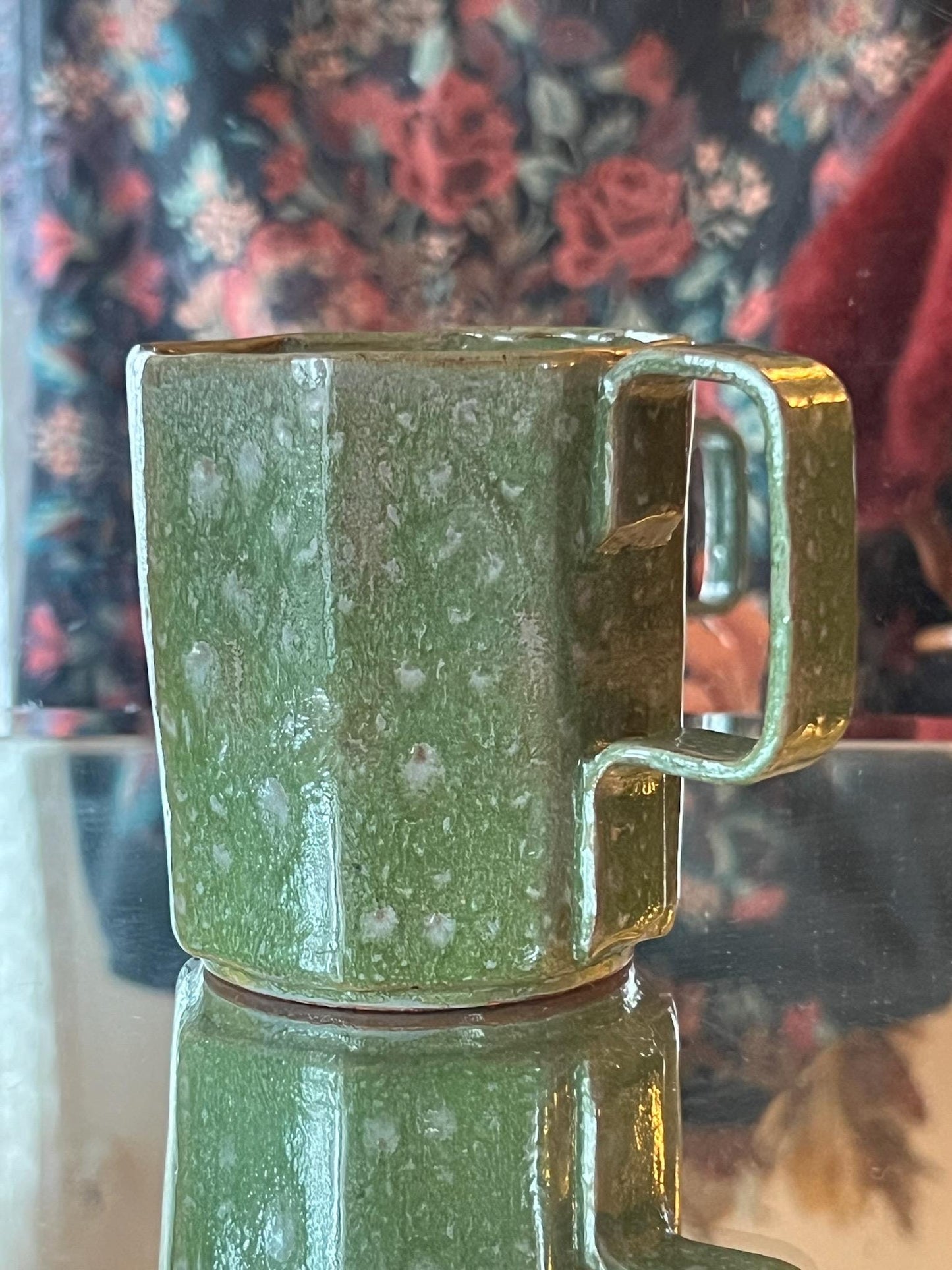 8oz Handcrafted Octagon Art Deco Artist Style Coffee Tea Mug